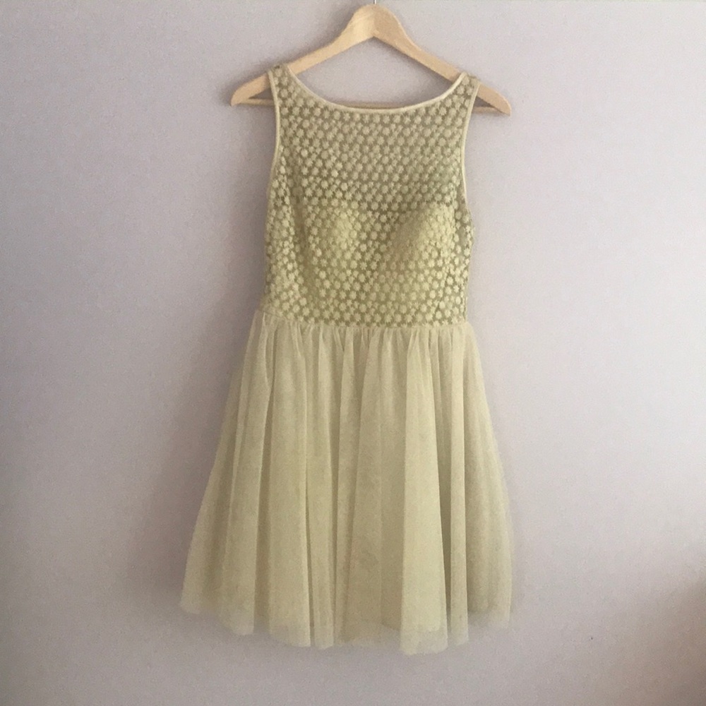 Aqua Champagne cocktail dress size 4